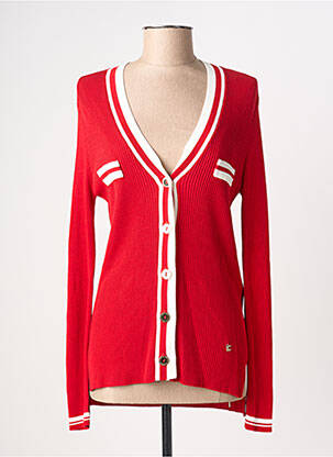 Gilet manches longues stretch rouge LOLA CASADEMUNT femme