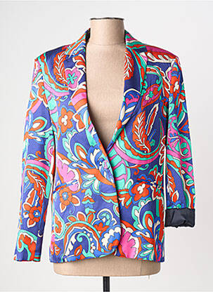 Blazer coupe cintrée bleu LOLA CASADEMUNT femme