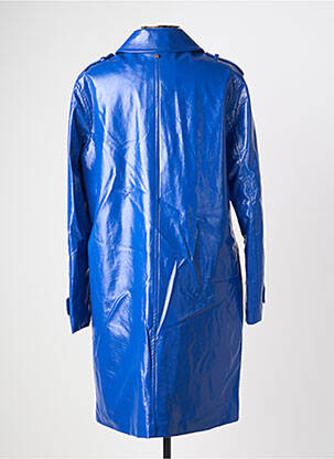 Imperméable finition intérieure doublure satiné sans capuche bleu LOLA CASADEMUNT femme