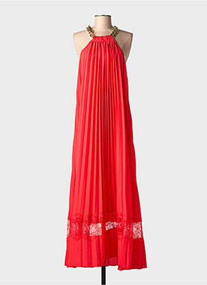 Robe longue sans manche sans manche rouge LOLA CASADEMUNT femme