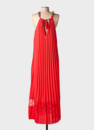 Robe longue sans manche sans manche rouge LOLA CASADEMUNT femme