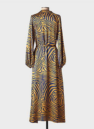 Robe longue manches longues manches longues jaune LOLA CASADEMUNT femme
