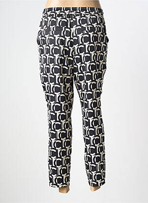 Pantalon 7/8 tissage popeline taille normale noir LOLA CASADEMUNT femme