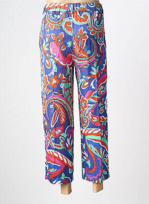 Pantalon 7/8 taille haute taille haute bleu LOLA CASADEMUNT femme