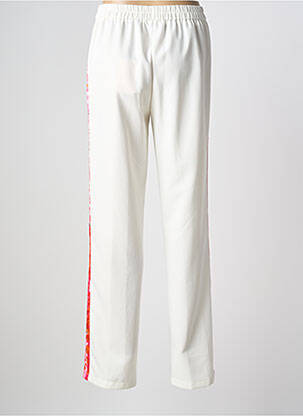 Pantalon droit tissage crêpe taille normale blanc LOLA CASADEMUNT femme