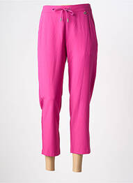 Pantalon 7/8 taille haute taille haute rose LOLA CASADEMUNT femme