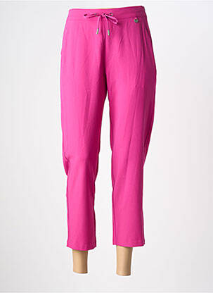Pantalon 7/8 taille haute taille haute rose LOLA CASADEMUNT femme