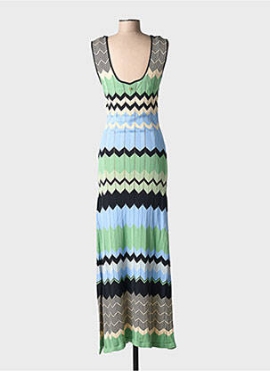 Robe longue sans manche sans manche vert LOLA CASADEMUNT femme