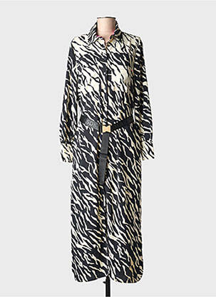 Robe longue manches longues manches longues noir LOLA CASADEMUNT femme