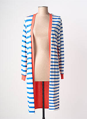 Gilet manches longues stretch bleu LOLA CASADEMUNT femme