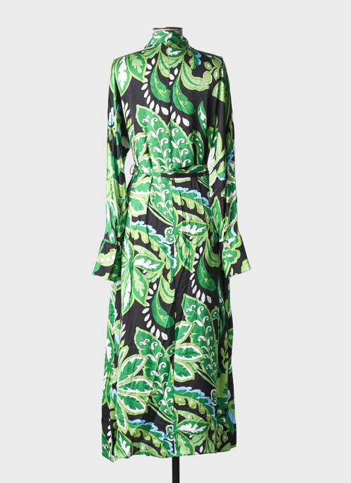 Robe longue manches longues manches longues vert LOLA CASADEMUNT femme