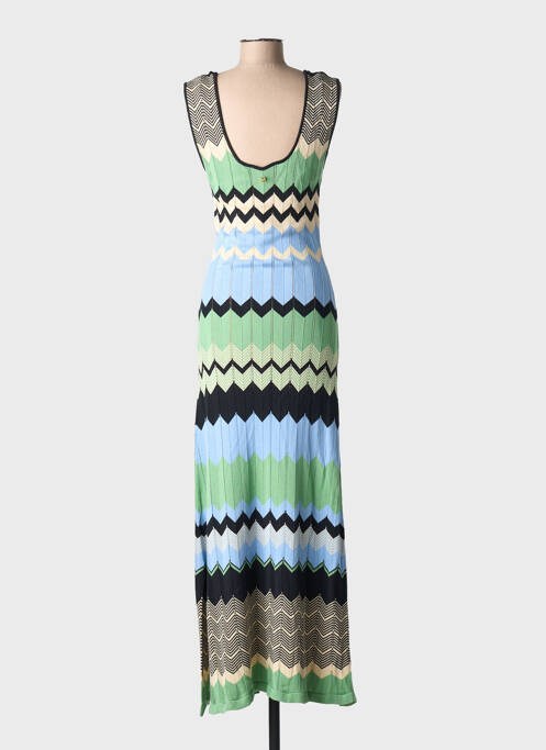 Robe longue sans manche sans manche vert LOLA CASADEMUNT femme