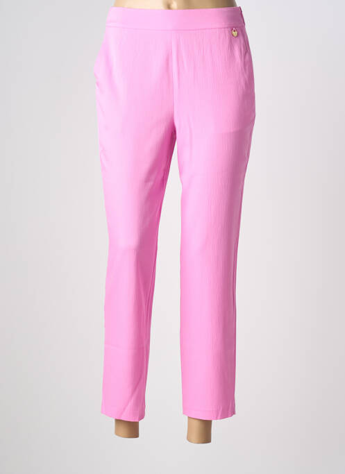 Pantalon 7/8 taille élastique taille normale rose LOLA CASADEMUNT femme