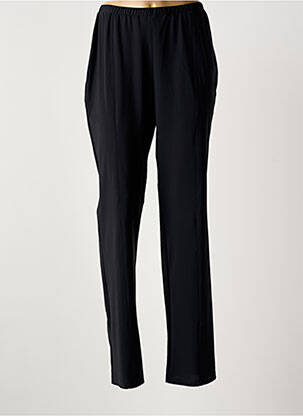 Pantalon droit taille élastique noir IMPULSION femme