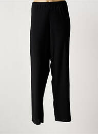 Pantalon droit tissage crêpe taille normale noir GREGORY PAT femme