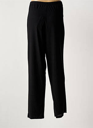 Pantalon droit tissage crêpe taille normale noir GREGORY PAT femme