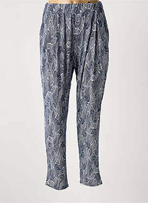 Pantalon droit stretch taille normale bleu ATLANTA femme