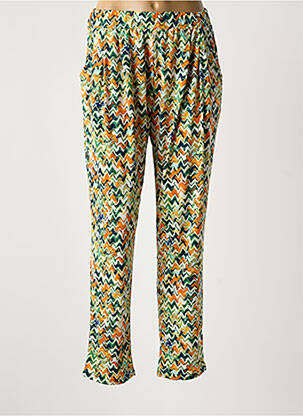 Pantalon slim taille élastique taille normale vert ATLANTA femme