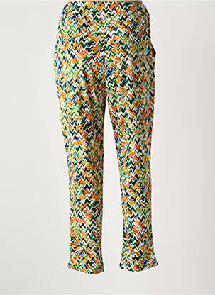 Pantalon slim taille élastique taille normale vert ATLANTA femme