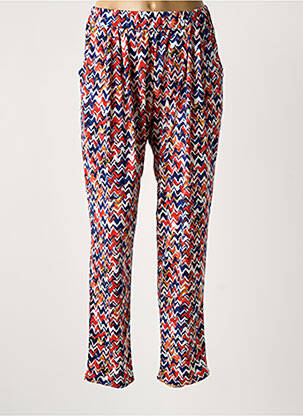 Pantalon slim taille élastique taille normale rouge ATLANTA femme