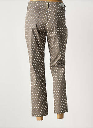 Pantalon 7/8 fermeture zippée sous rabat boutonné taille normale gris WALTRON femme