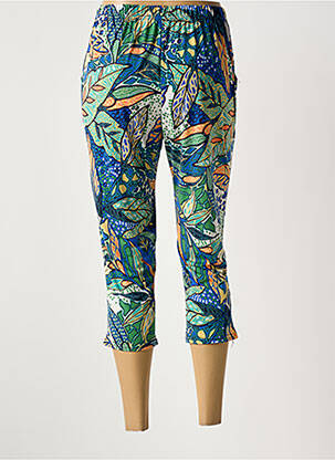 Pantacourt stretch taille normale bleu ATLANTA femme