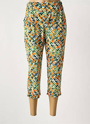 Pantacourt stretch taille normale vert ATLANTA femme