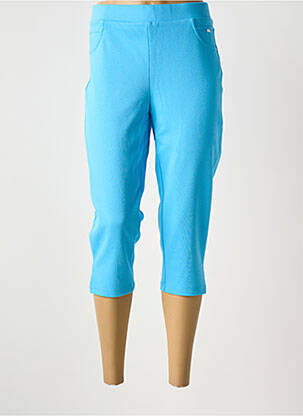 Pantacourt stretch taille normale bleu MCM femme