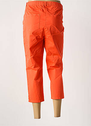 Pantacourt taille élastique taille normale orange IMPULSION femme