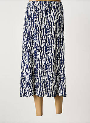 Jupe longue imprimé fantaisie bleu MCM femme