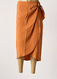 Jupe longue taille normale marron LOLA ESPELETA femme