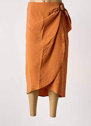 Jupe longue taille normale marron LOLA ESPELETA femme