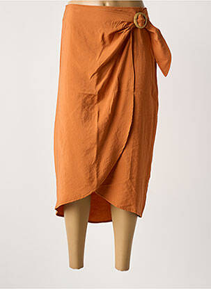 Jupe longue taille normale marron LOLA ESPELETA femme