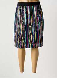 Jupe mi-longue taille normale noir IMPULSION femme