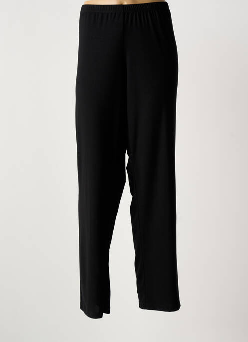 Pantalon droit stretch taille normale noir GREGORY PAT femme