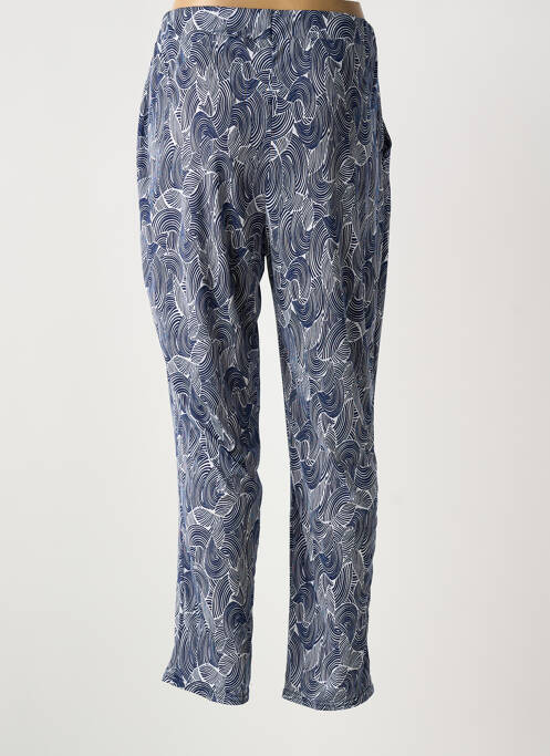 Pantalon droit stretch taille normale bleu ATLANTA femme