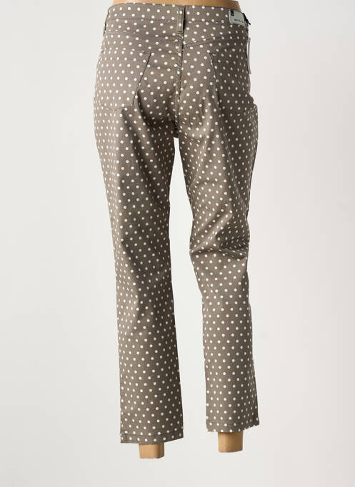 Pantalon 7/8 fermeture zippée sous rabat boutonné taille normale gris WALTRON femme