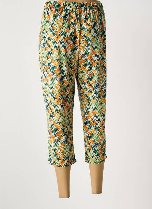 Pantacourt stretch taille normale vert ATLANTA femme