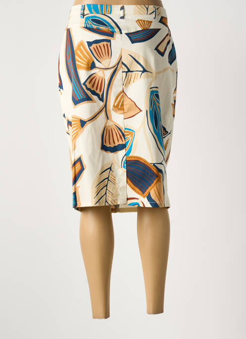 Jupe mi-longue beige IMPULSION femme