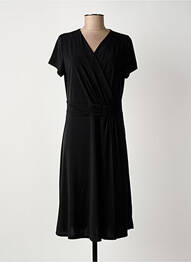 Robe mi-longue manches courtes manches courtes noir RENATTO BENE femme