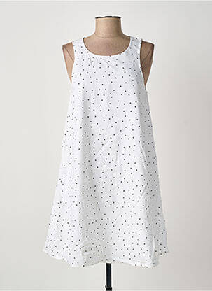 Robe courte sans manche sans manche blanc LEE COOPER femme