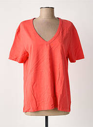 T-shirt coupe droite manches courtes rouge LEE COOPER femme