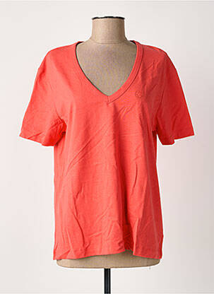 T-shirt coupe droite manches courtes rouge LEE COOPER femme