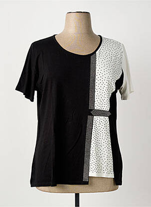 T-shirt stretch manches courtes noir GREGORY PAT femme