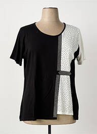 T-shirt stretch manches courtes noir GREGORY PAT femme