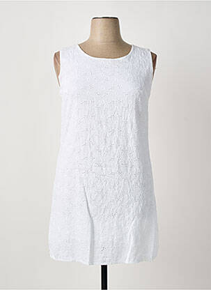 Robe courte blanc LA PETITE NÎMOISE femme