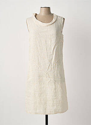 Robe mi-longue beige LA PETITE NÎMOISE femme