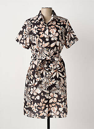 Robe mi-longue noir LOU LOU BY NALO femme