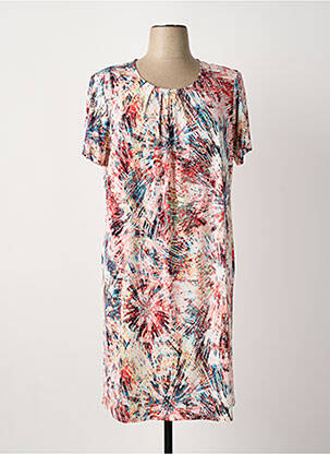 Robe mi-longue rose OMC femme