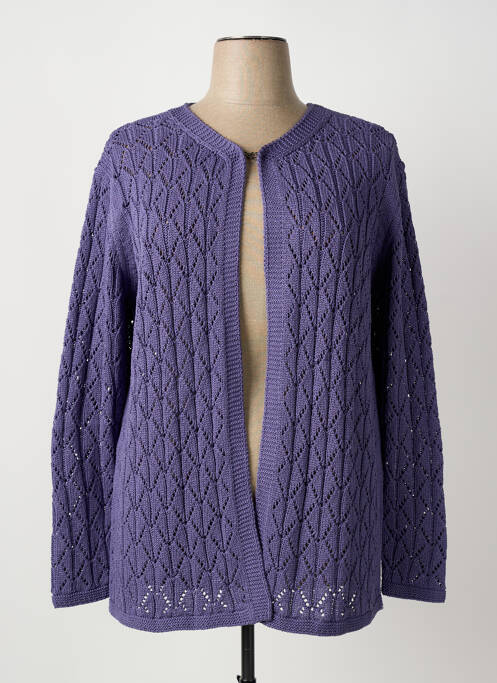 Gilet manches longues violet OMC femme